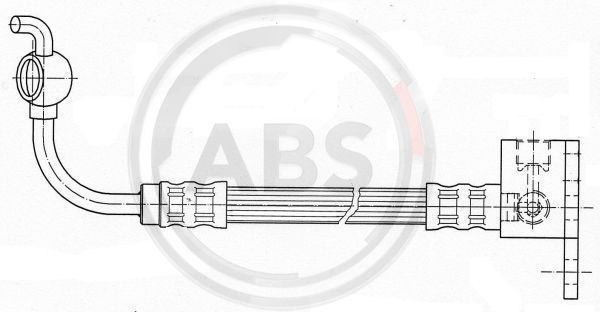 Przewód hamulcowy elastyczny A.B.S. SL 3763