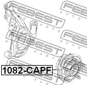 Piasta koła FEBEST 1082-CAPF