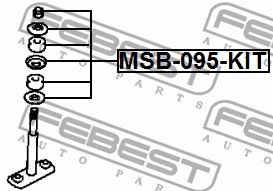 Tuleja wahacza FEBEST MSB-095-KIT
