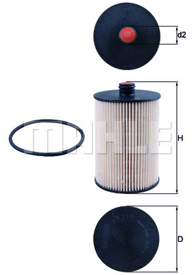 Filtr paliwa KNECHT KX 217D