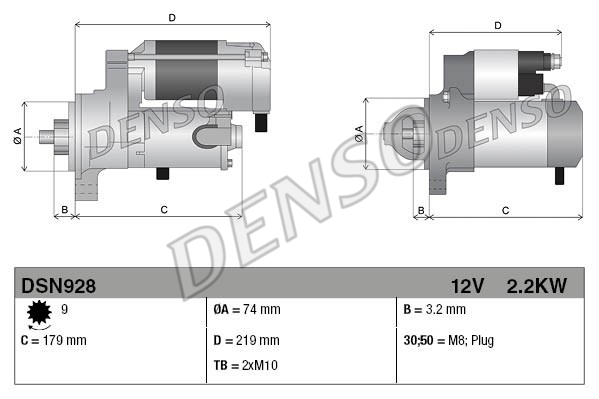 Rozrusznik DENSO DSN928