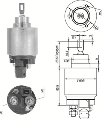 Elektromagnes rozrusznika MAGNETI MARELLI 940113050343