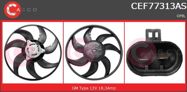 Wentylator CASCO CEF77313AS