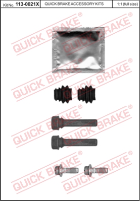 Zestaw tulei prowadzących zacisk hamulca QUICK BRAKE 113-0021X