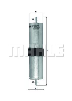 Filtr paliwa KNECHT KL 477