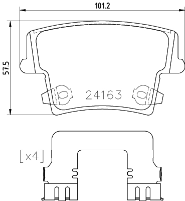 Klocki hamulcowe HELLA 8DB 355 025-051
