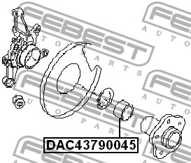 Łożysko koła FEBEST DAC43790045