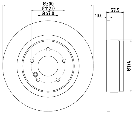 Tarcza hamulcowa HELLA PAGID 8DD 355 114-211