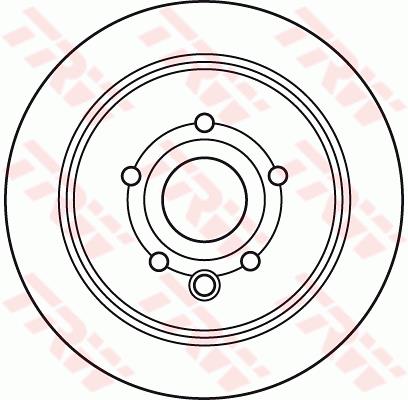 Tarcza hamulcowa TRW DF6052