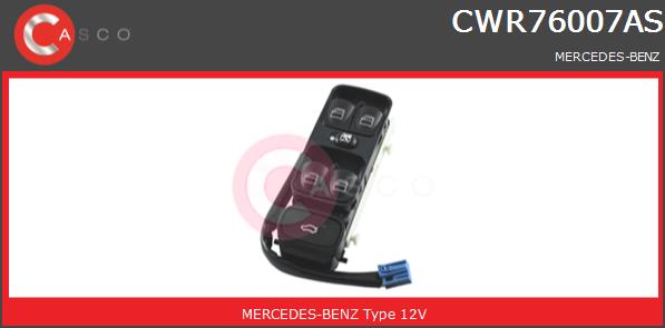 Przełącznik podnośnika szyby CASCO CWR76007AS