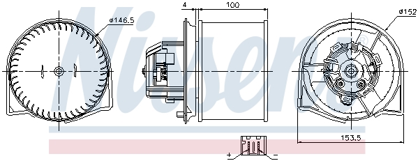 Silnik elektryczny dmuchawy NISSENS 87026