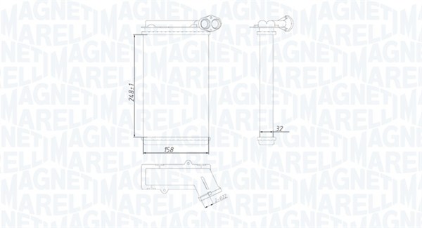 Nagrzewnica MAGNETI MARELLI 350218422000