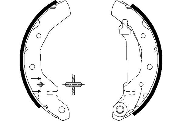 Zestaw szczęk hamulcowych KAVO PARTS KBS-1407