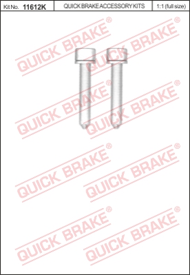 Śruba zacisku hamulcowego QUICK BRAKE 11612K
