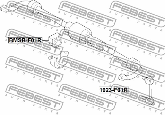 Guma stabilizatora FEBEST BMSB-F01R