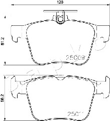 Klocki hamulcowe JAPKO 510906