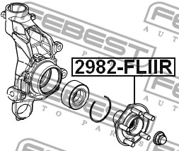 Piasta koła FEBEST 2982-FLIIR