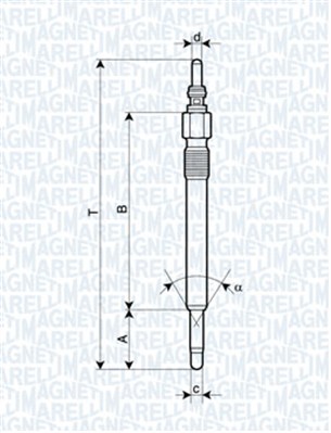 Świeca żarowa MAGNETI MARELLI 062900057304