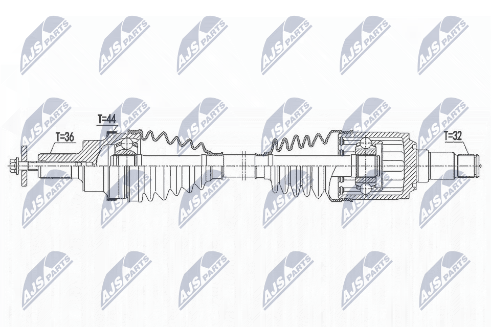 Wał napędowy NTY NPW-VV-141