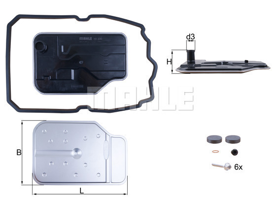 Filtr automatycznej skrzyni biegów KNECHT HX 230 KIT