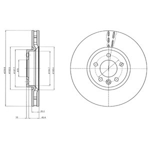 Tarcza hamulcowa DELPHI BG9106