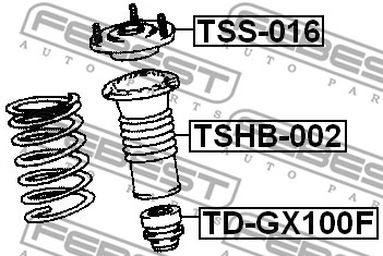 Poduszka amortyzatora FEBEST TSS-016