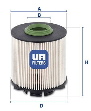 Filtr paliwa UFI 26.058.00