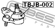 Zestaw naprawczy przegubu FEBEST TBJB-002