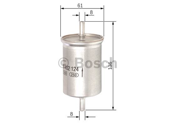 Filtr paliwa BOSCH F 026 402 124