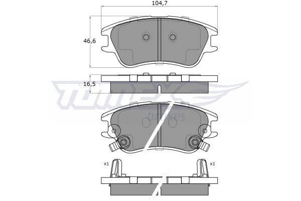Klocki hamulcowe TOMEX BRAKES TX 15-99