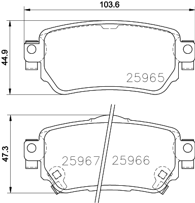 Klocki hamulcowe HELLA 8DB 355 021-491