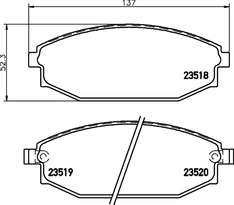 Klocki hamulcowe HELLA 8DB 355 009-961