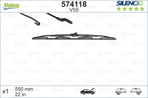 Pióro wycieraczki VALEO 574118