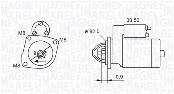 Rozrusznik MAGNETI MARELLI 063721552010