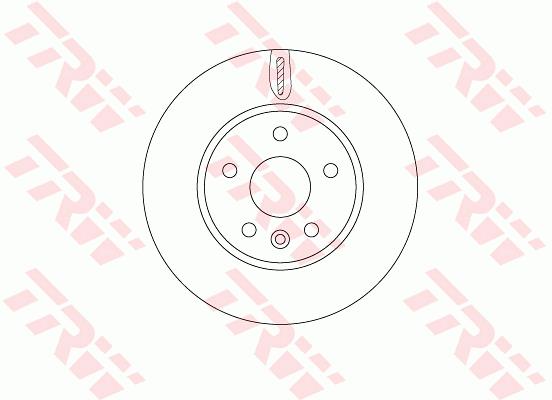 Tarcza hamulcowa TRW DF6819