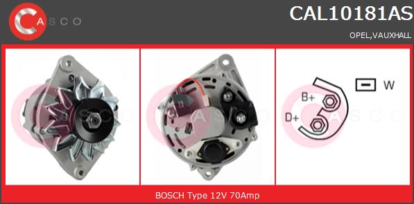 Alternator CASCO CAL10181AS