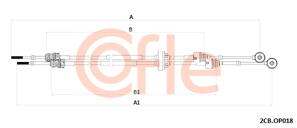 Linka dźwigni zmiany biegów COFLE 92.2CB.OP018