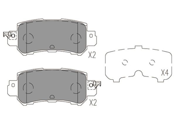 Klocki hamulcowe KAVO PARTS KBP-4573