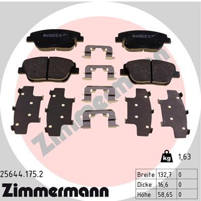 Klocki hamulcowe ZIMMERMANN 25644.175.2