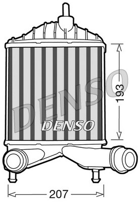 Chłodnica powietrza intercooler DENSO DIT09101
