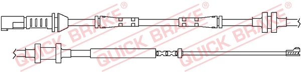 Czujnik zużycia klocków QUICK BRAKE WS 0285 A