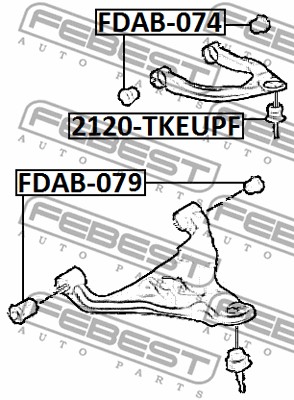 Tuleja wahacza FEBEST FDAB-079