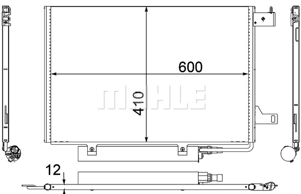 Skraplacz klimatyzacji MAHLE AC 370 000P