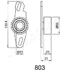 Napinacz, pasek rozrządu JAPANPARTS BE-803