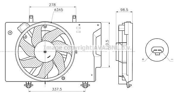 Wentylator AVA QUALITY COOLING FD7709