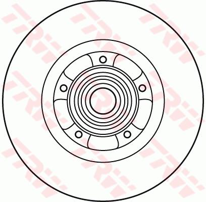 Tarcza hamulcowa TRW DF6044BS