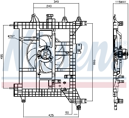 Wentylator NISSENS 85711