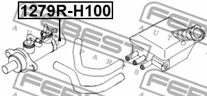 Zestaw naprawczy cylinderka hamulcowego FEBEST 1279R-H100