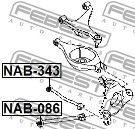 Tuleja wahacza FEBEST NAB-343