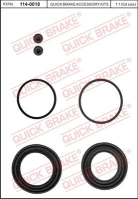 Zestaw naprawczy zacisku hamulcowego QUICK BRAKE 114-0018
